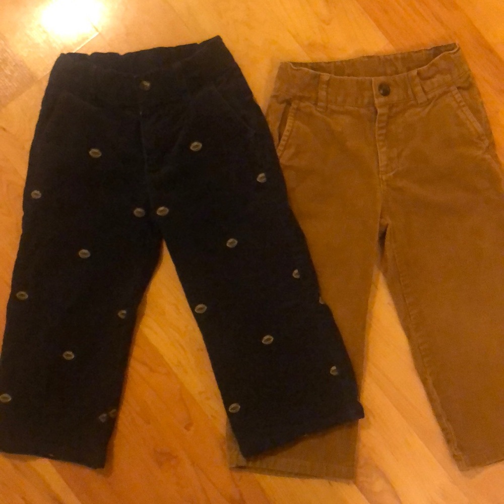 Two pairs of Janie and jack cords size 2t